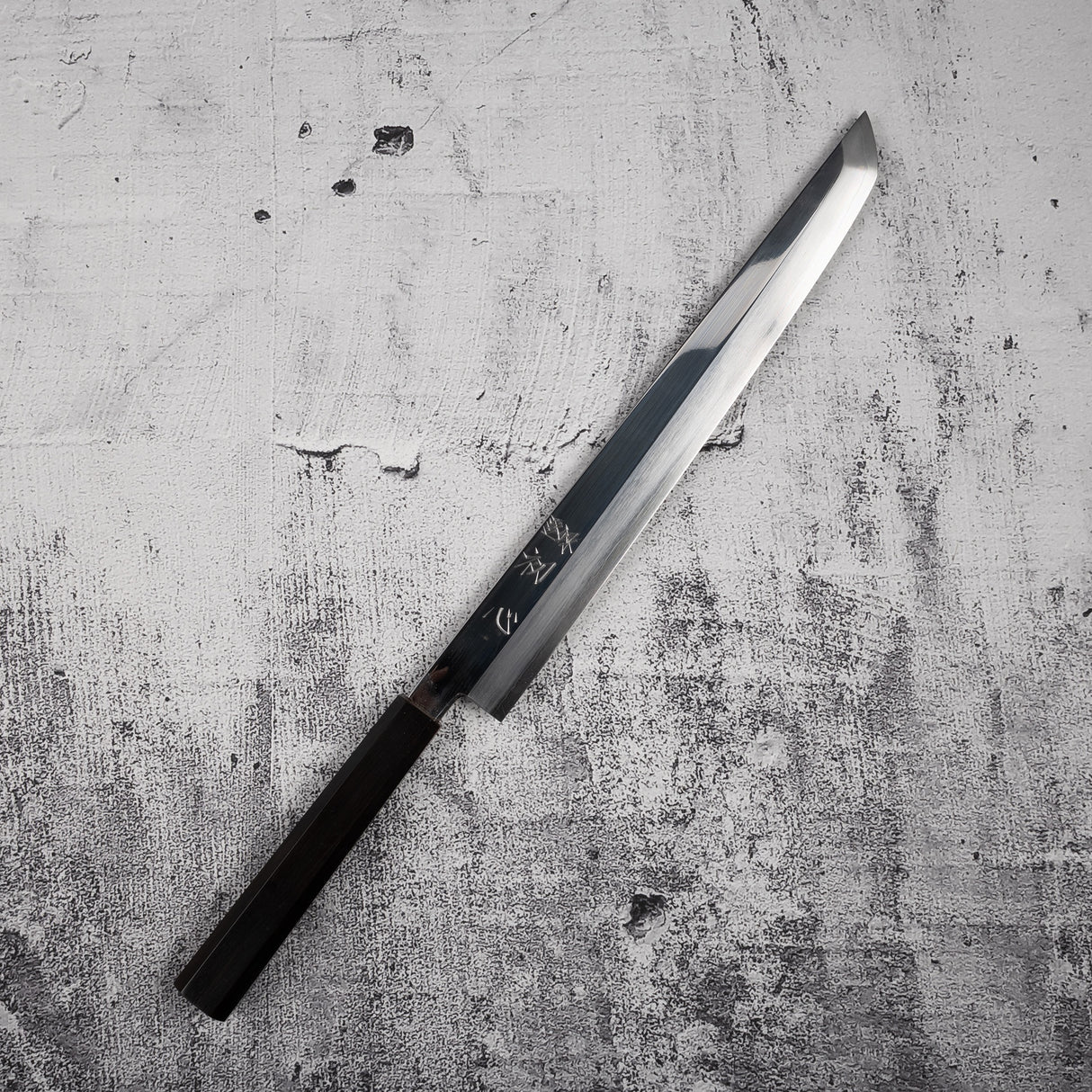 Nakagawa Ginsan Sakimaru Takobiki 300mm Mirror Polished Ebony by Hatsukokoro