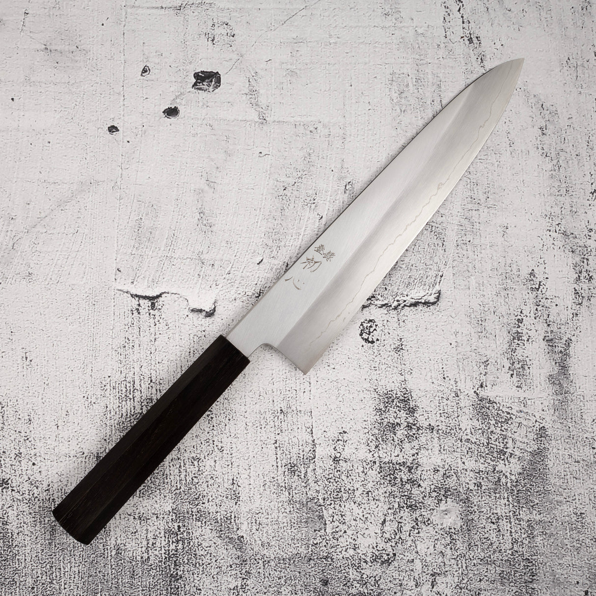 Hatsukokoro x Nakagawa Ginsan Wide-bevel Gyuto 240mm