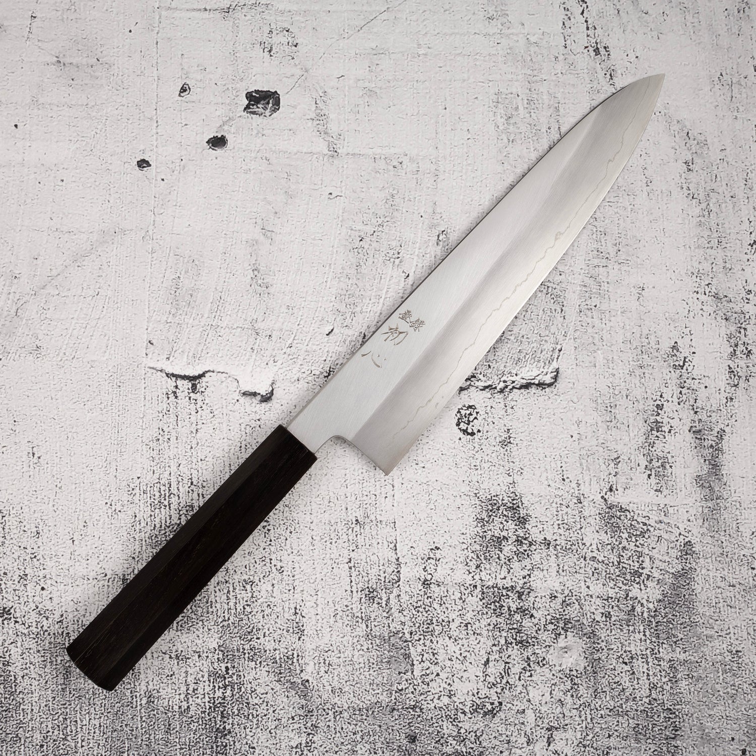 Hatsukokoro x Nakagawa Ginsan Wide-bevel Gyuto 240mm