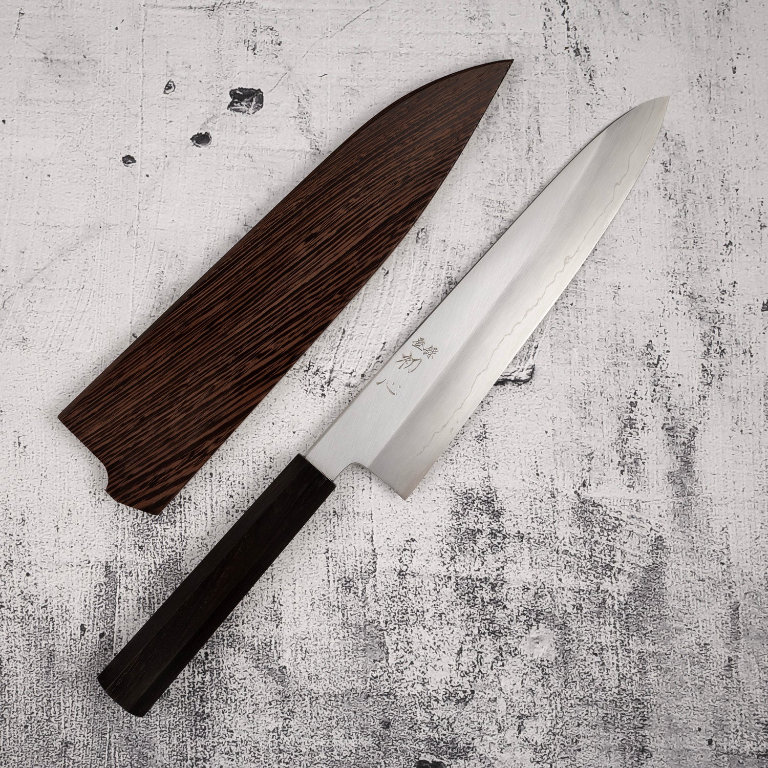 Hatsukokoro x Nakagawa Ginsan Wide-bevel Gyuto 240mm