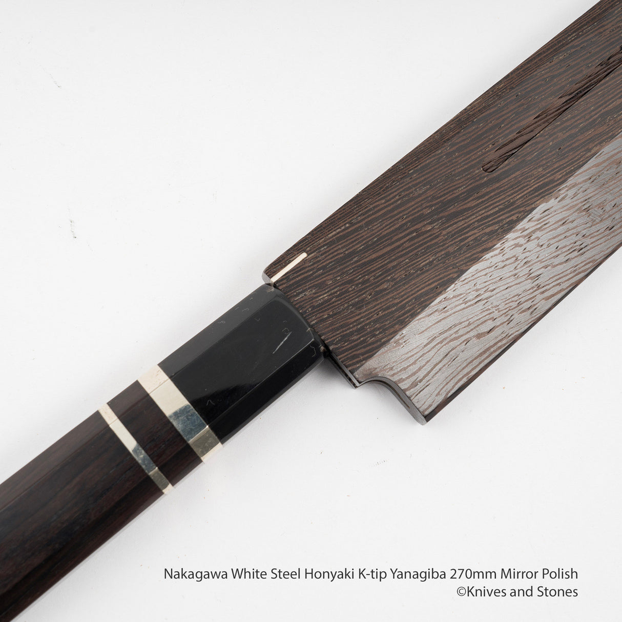 Nakagawa 白鋼 Honyaki K-tip 柳葉刀 270mm 鏡面拋光