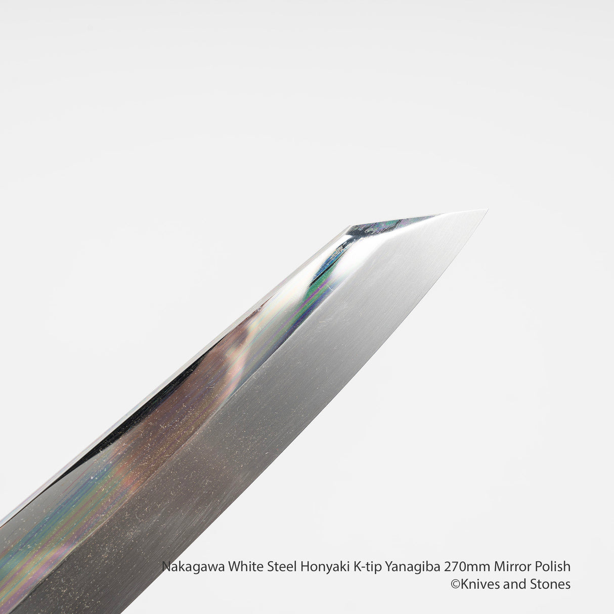 Nakagawa 白鋼 Honyaki K-tip 柳葉刀 270mm 鏡面拋光