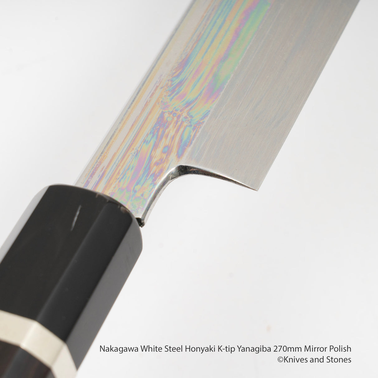 Nakagawa 白鋼 Honyaki K-tip 柳葉刀 270mm 鏡面拋光