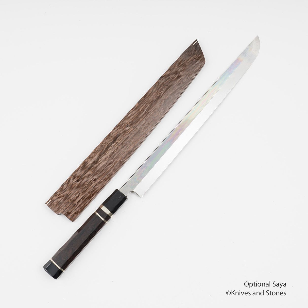 中川白鋼 Honyaki Sakimaru Takobiki 300mm 鏡面拋光