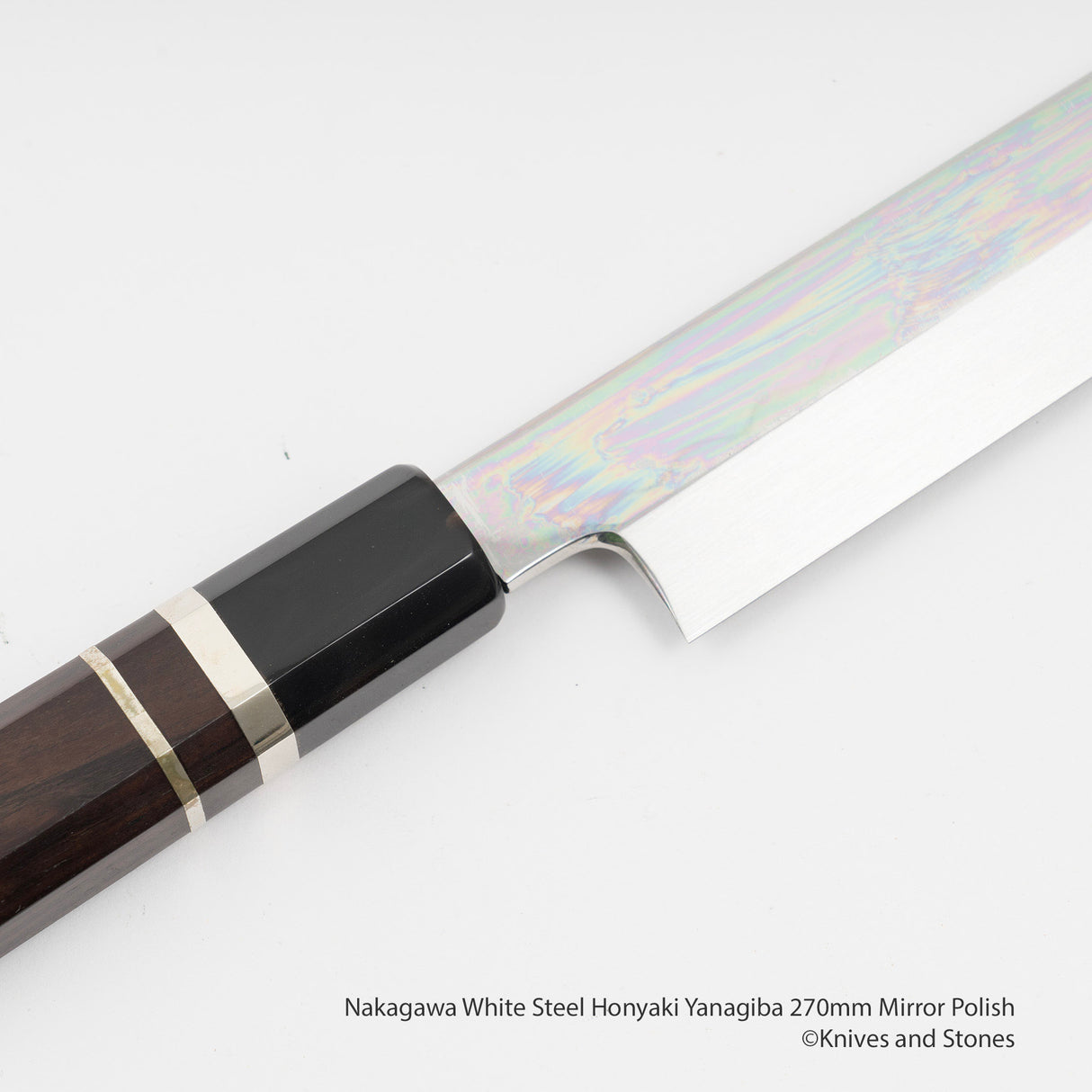 中川白鋼 Honyaki Yanagiba 270mm 鏡面拋光