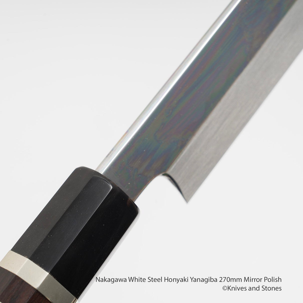 中川白鋼 Honyaki Yanagiba 270mm 鏡面拋光