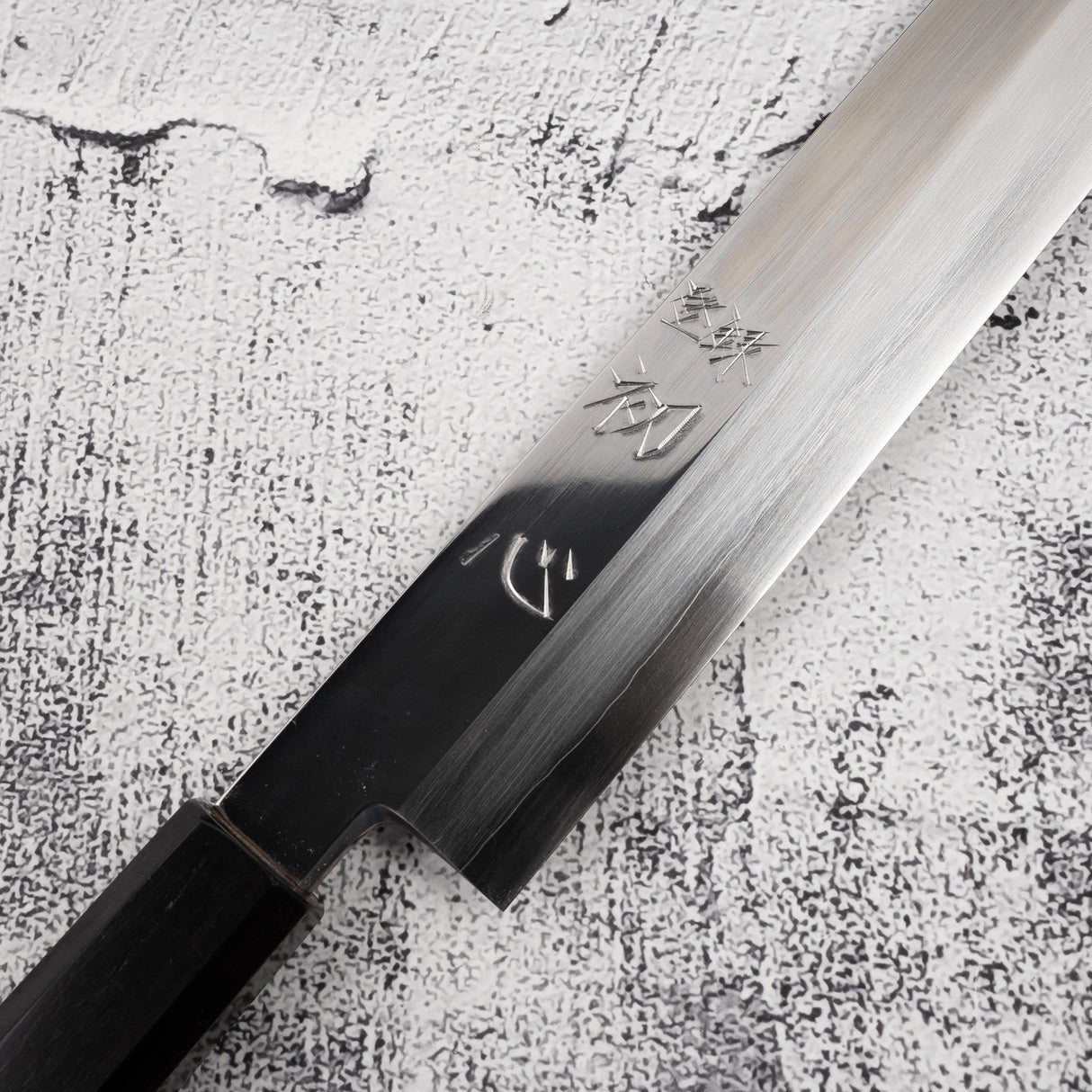 Nakagawa Ginsan K-tip Yanagiba 330 mm Mirror-polished Ebony
