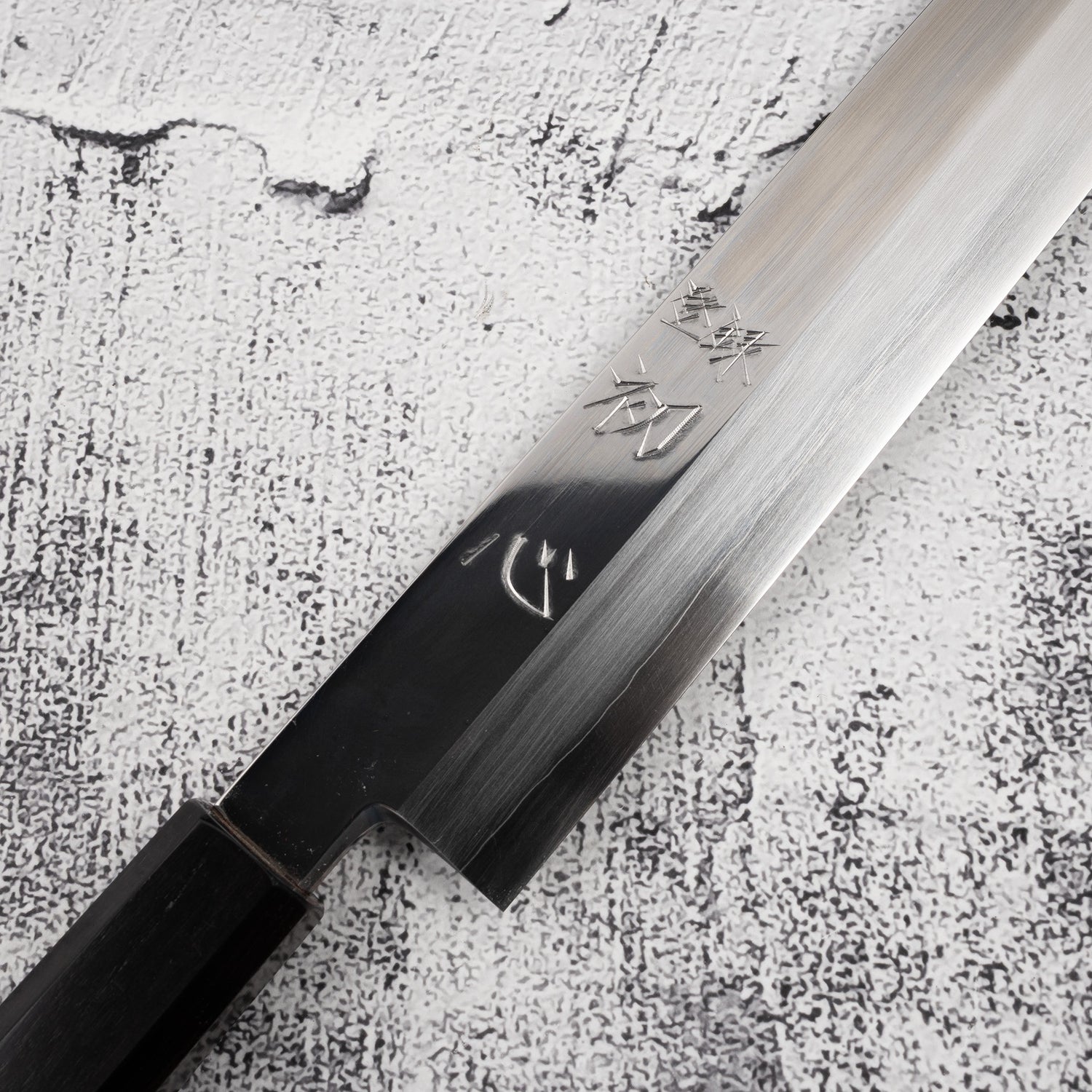 Nakagawa Ginsan K-tip Yanagiba 330 mm Mirror-polished Ebony