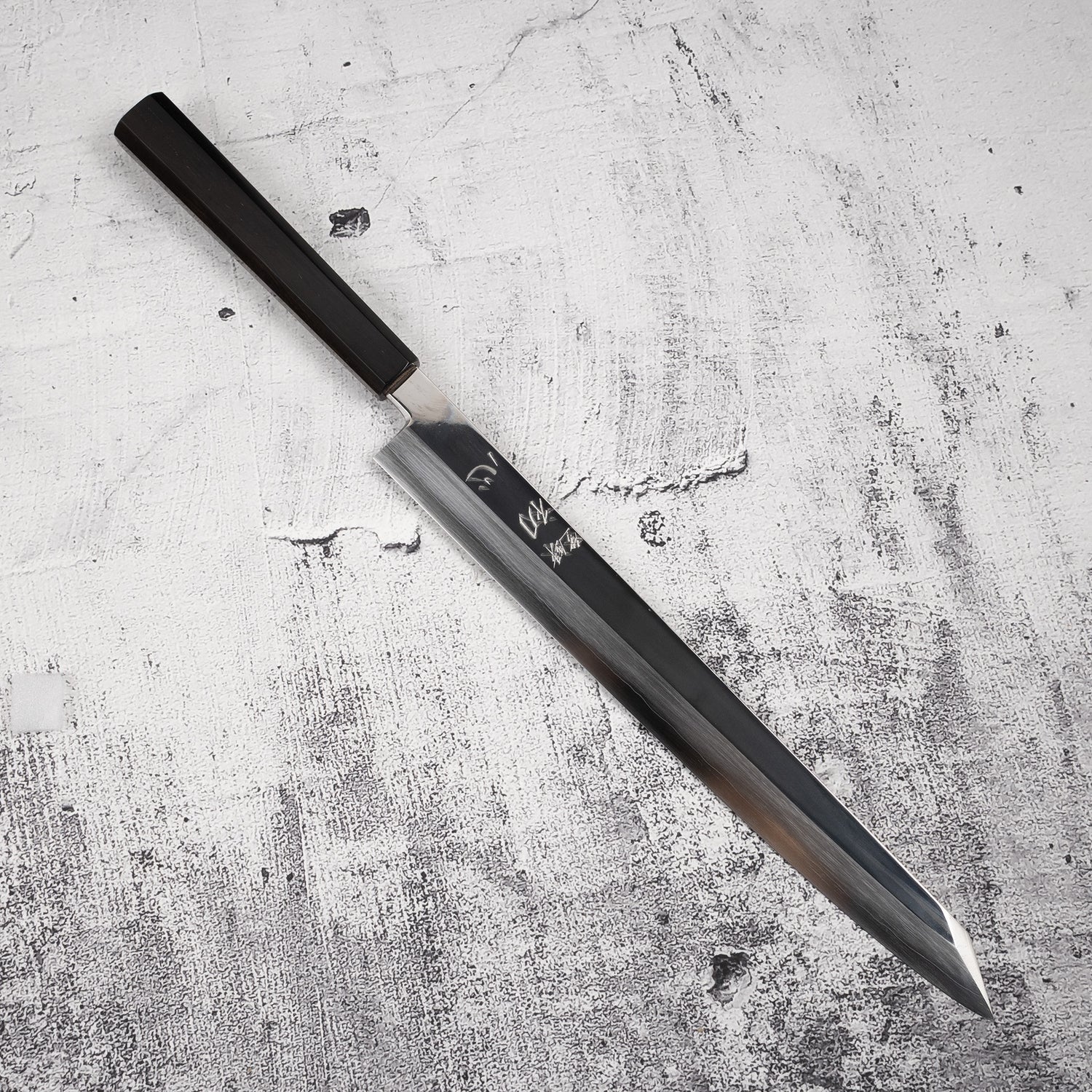 Nakagawa Ginsan K-tip Yanagiba 330 mm Mirror-polished Ebony