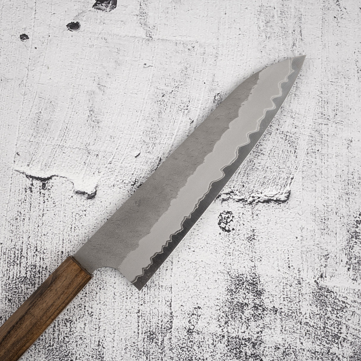 Nigara Aogami(藍色)Super Gyuto 210mm Tsuchime Black Chacate