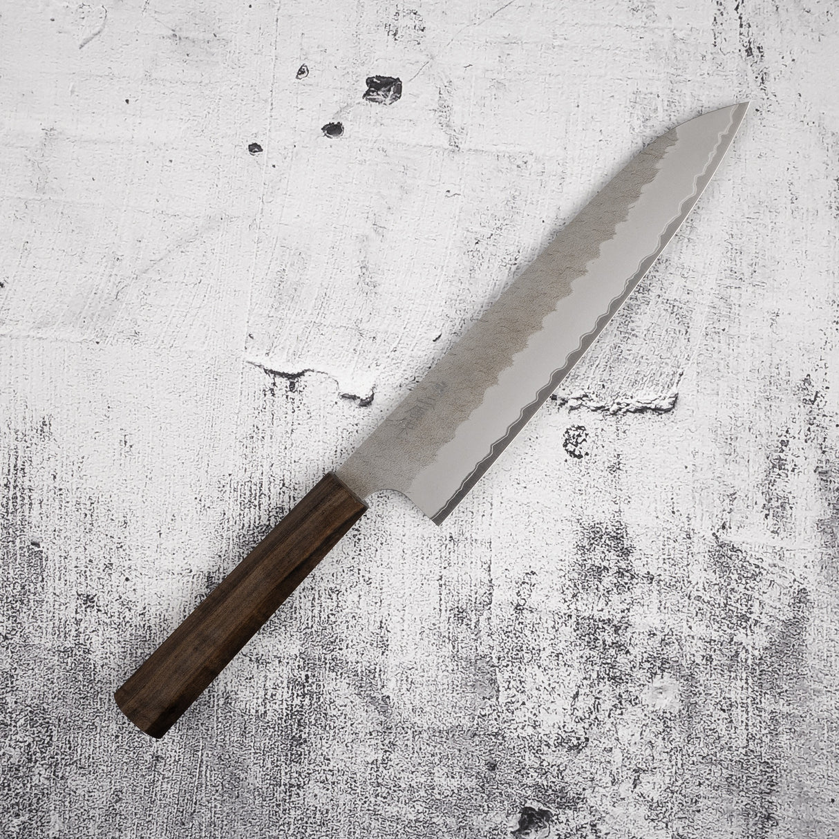 Nigara Aogami (藍色) Super Gyuto 240mm Tsuchime Black Chacate