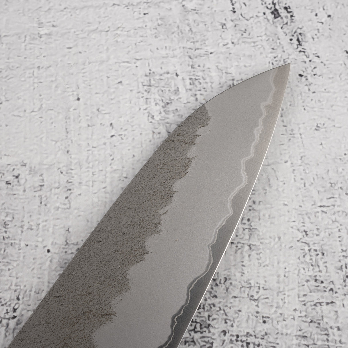 Nigara Aogami (藍色) Super Gyuto 240mm Tsuchime Black Chacate