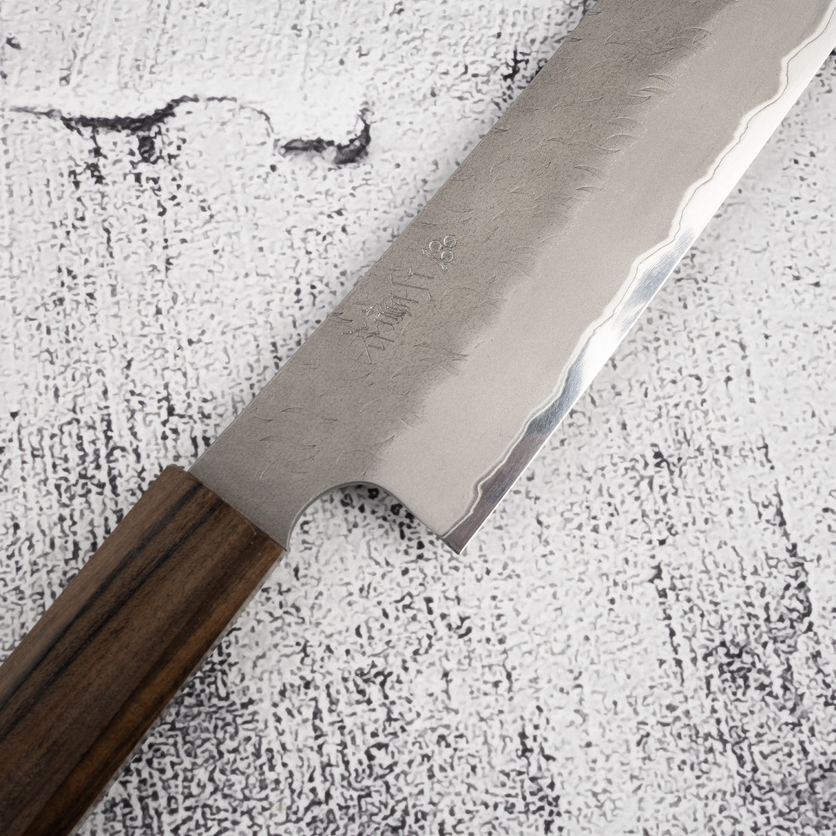 Nigara Aogami (藍色) Super Sakimaru Sujihiki 300mm Tsuchime Black Chacate