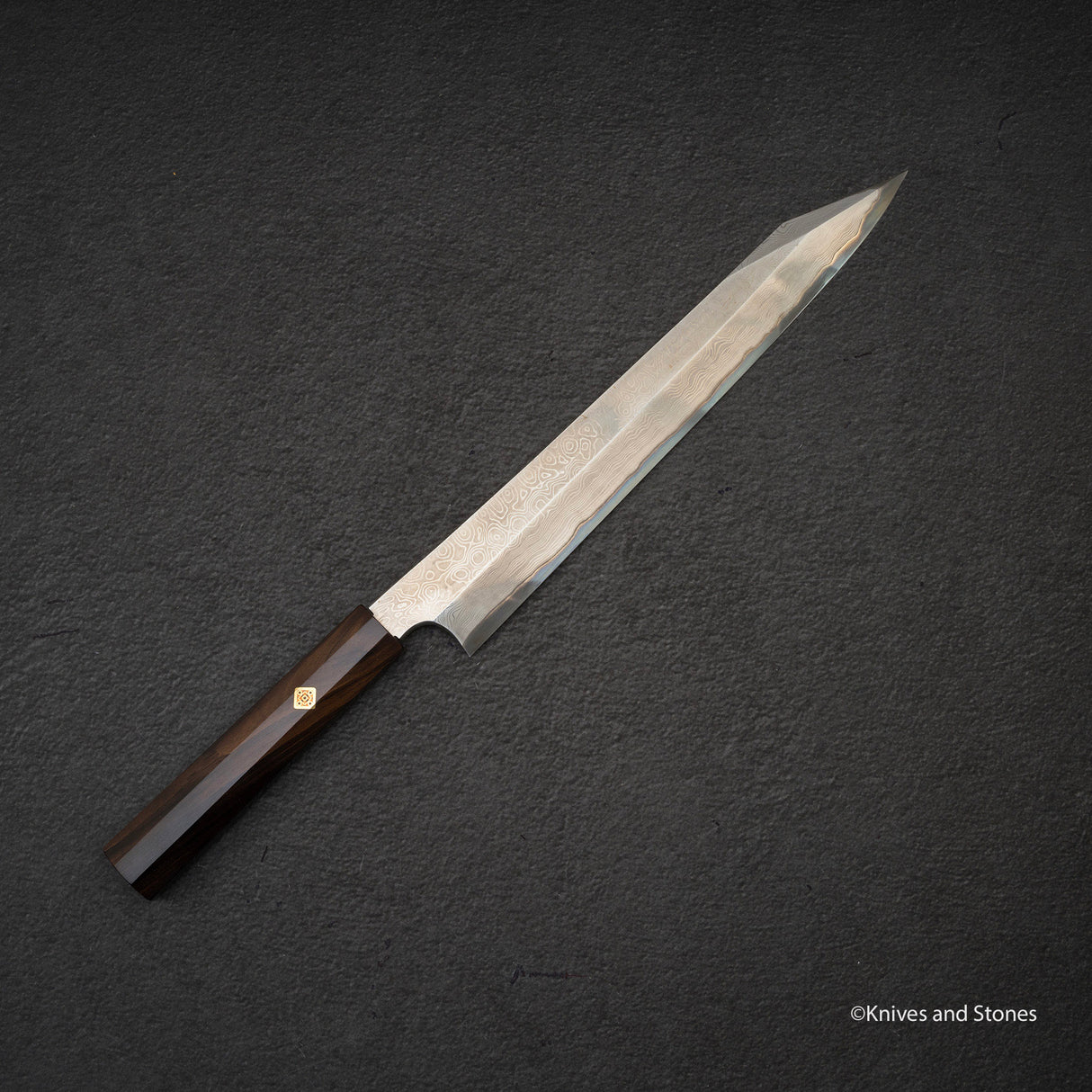 Nigara 暗門 黑染 藍色 2 大馬士革 柳葉桐助 270mm