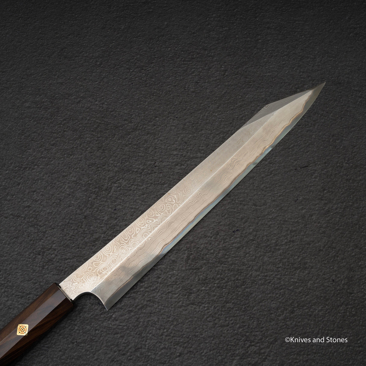 Nigara 暗門 黑染 藍色 2 大馬士革 柳葉桐助 270mm