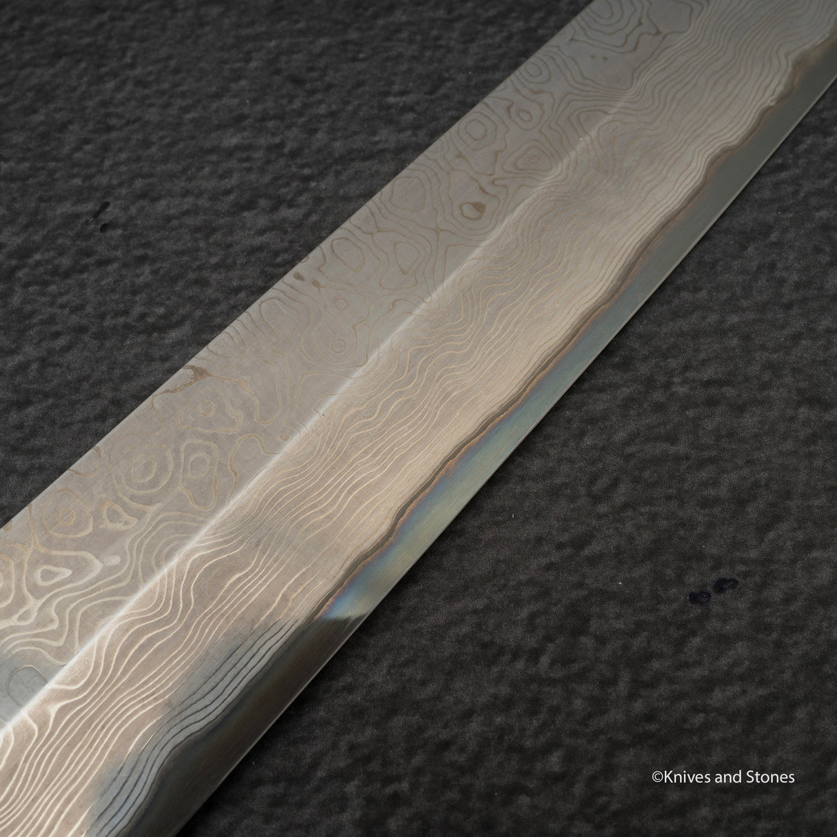 Nigara 暗門 黑染 藍色 2 大馬士革 柳葉桐助 270mm