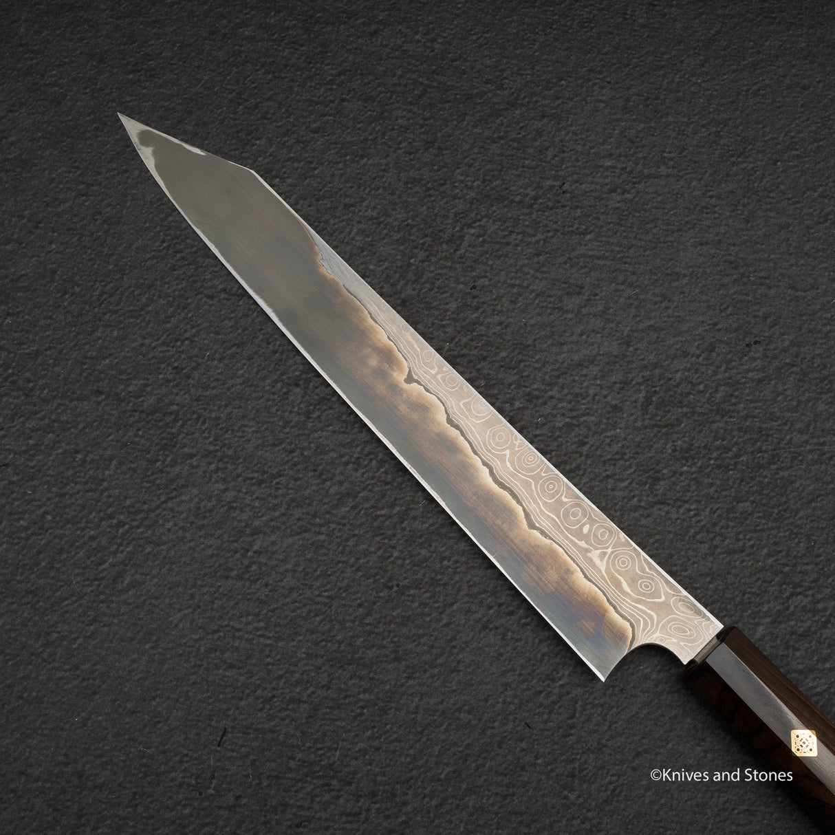 Nigara 暗門 黑染 藍色 2 大馬士革 柳葉桐助 270mm