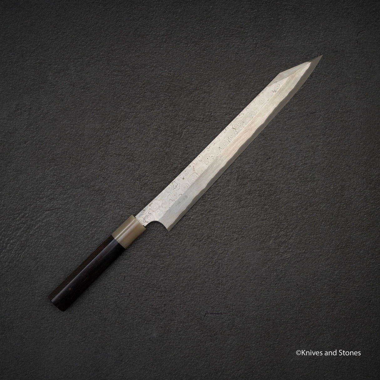 Nigara 暗門 黑染 藍色 2 大馬士革 柳葉桐助 300mm