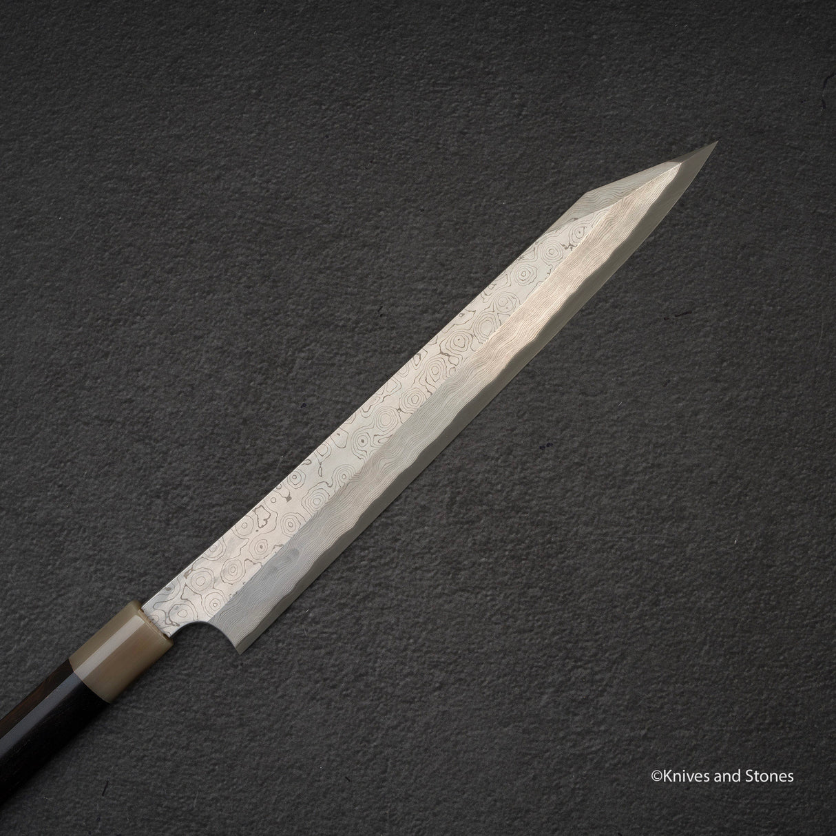 Nigara 暗門 黑染 藍色 2 大馬士革 柳葉桐助 300mm