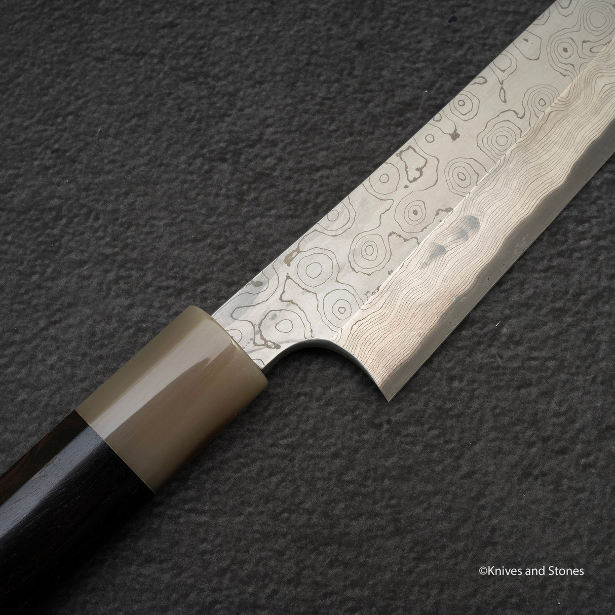 Nigara 暗門 黑染 藍色 2 大馬士革 柳葉桐助 300mm