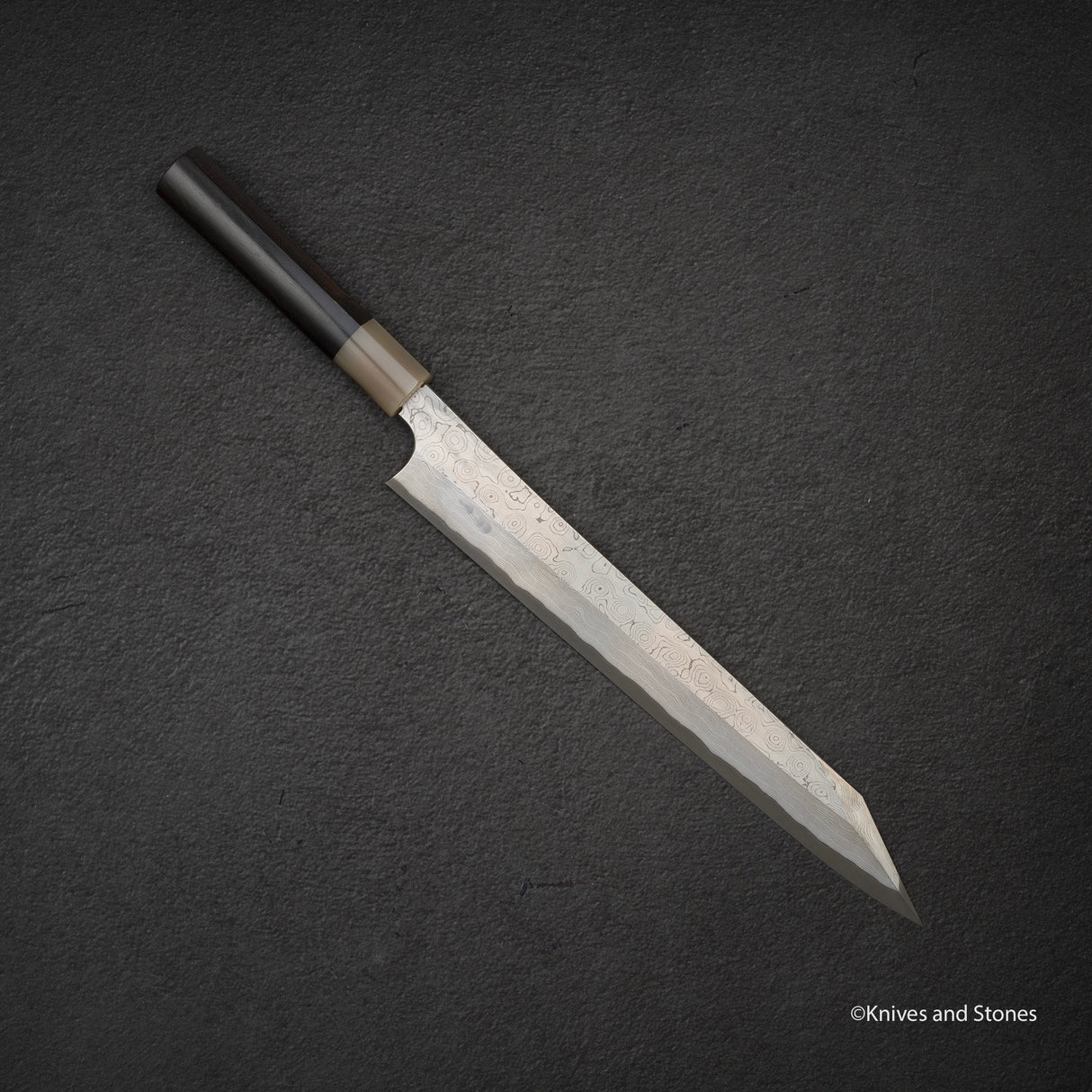 Nigara 暗門 黑染 藍色 2 大馬士革 柳葉桐助 300mm