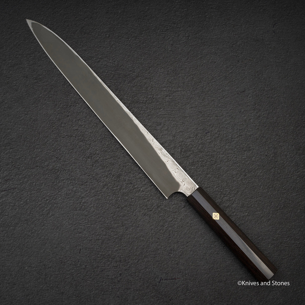 Nigara Anmon 黑染藍 2 大馬士革柳葉 330mm