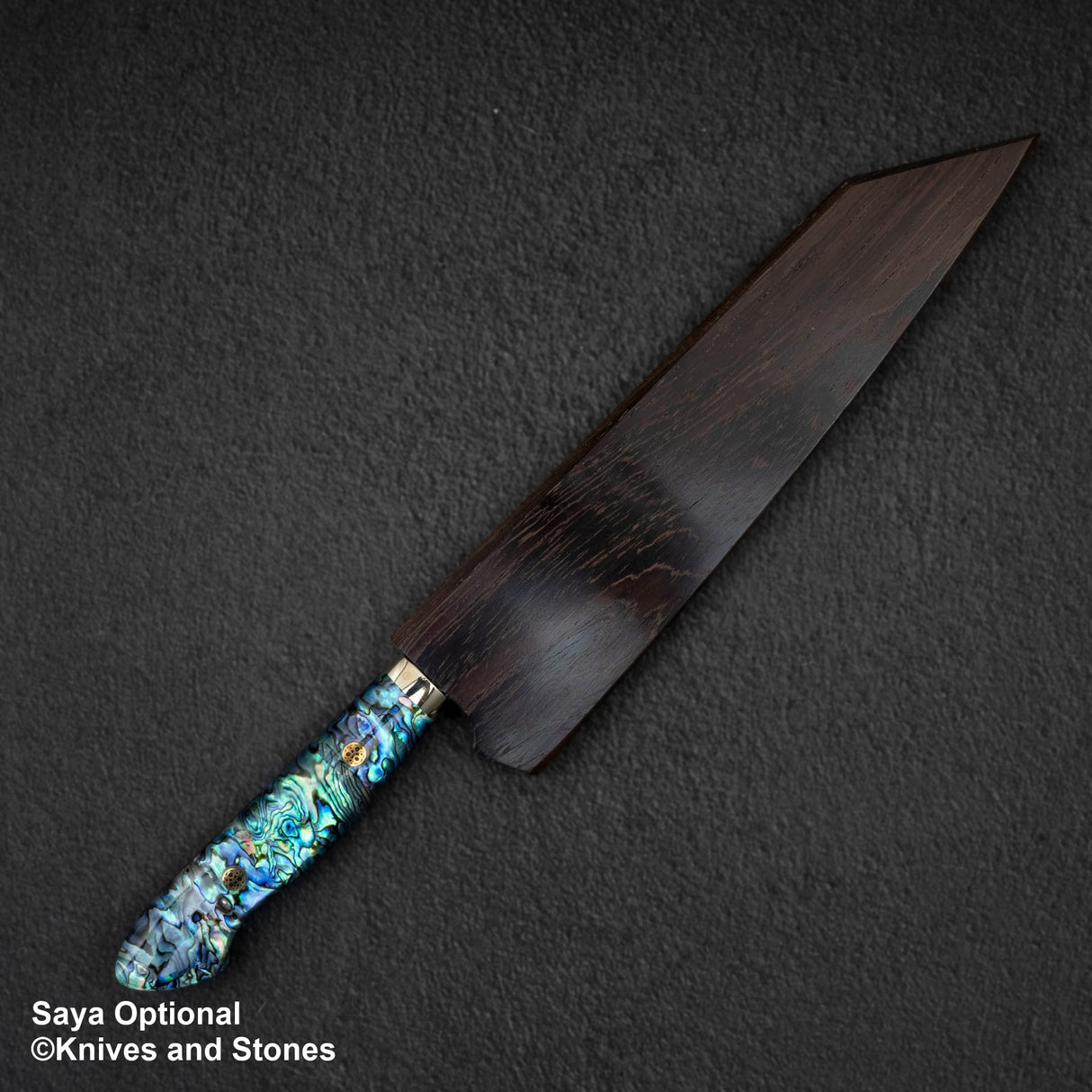 Nigara Anmon(暗紋)SG2 雨滴大馬士革 K 尖 Gyuto 210 毫米珍珠母鑲嵌手柄