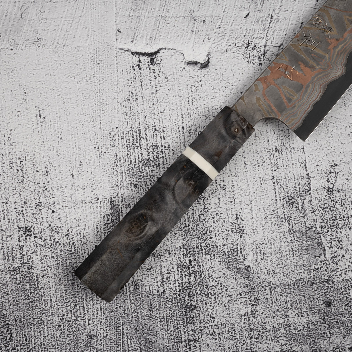 Nigara Irodori Blue 2 Rainbow Damascus Gyuto 240mm by Hatsukokoro