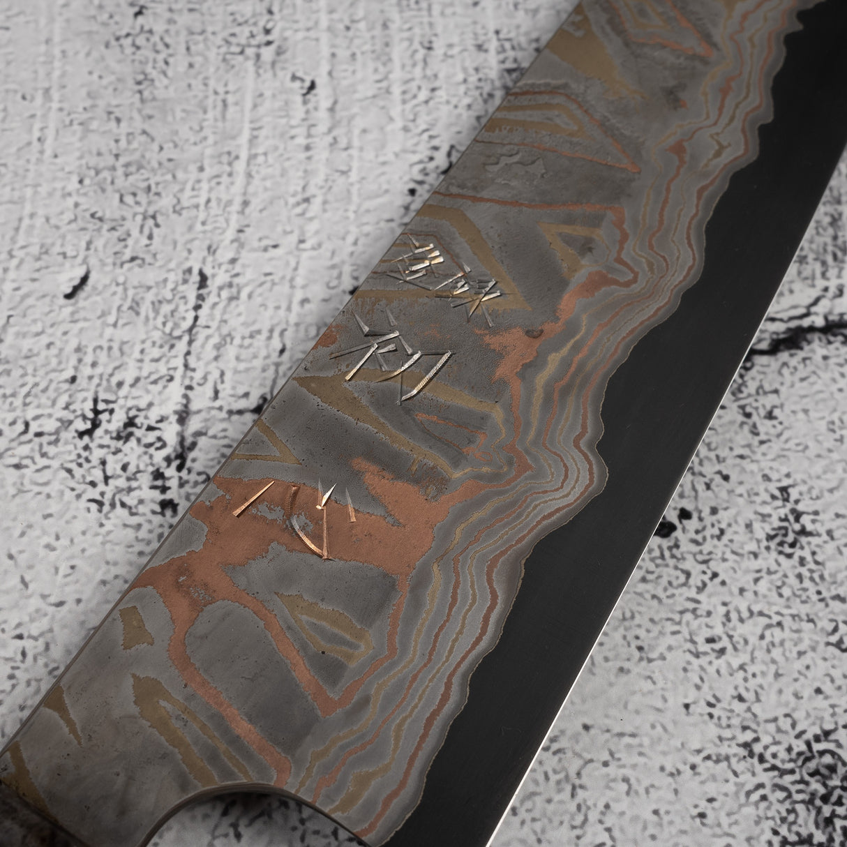 Nigara Irodori Blue 2 Rainbow Damascus Gyuto 240mm by Hatsukokoro