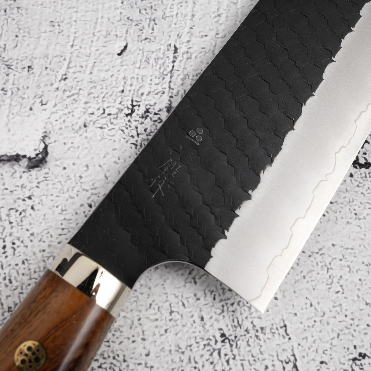 Nigara SG2 鎚目 K 尖端 Nakiri 165mm 黑內西部鐵木