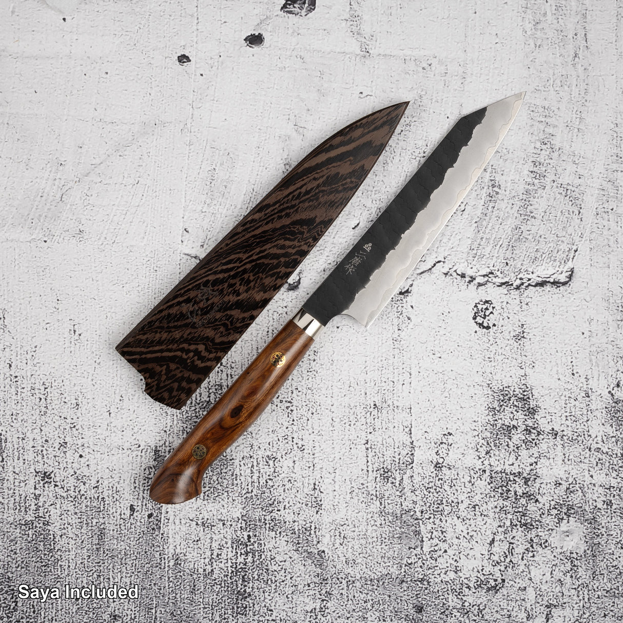 Nigara SG2 Kurouchi K-tip Petty 150mm Tsuchime 西部鐵木