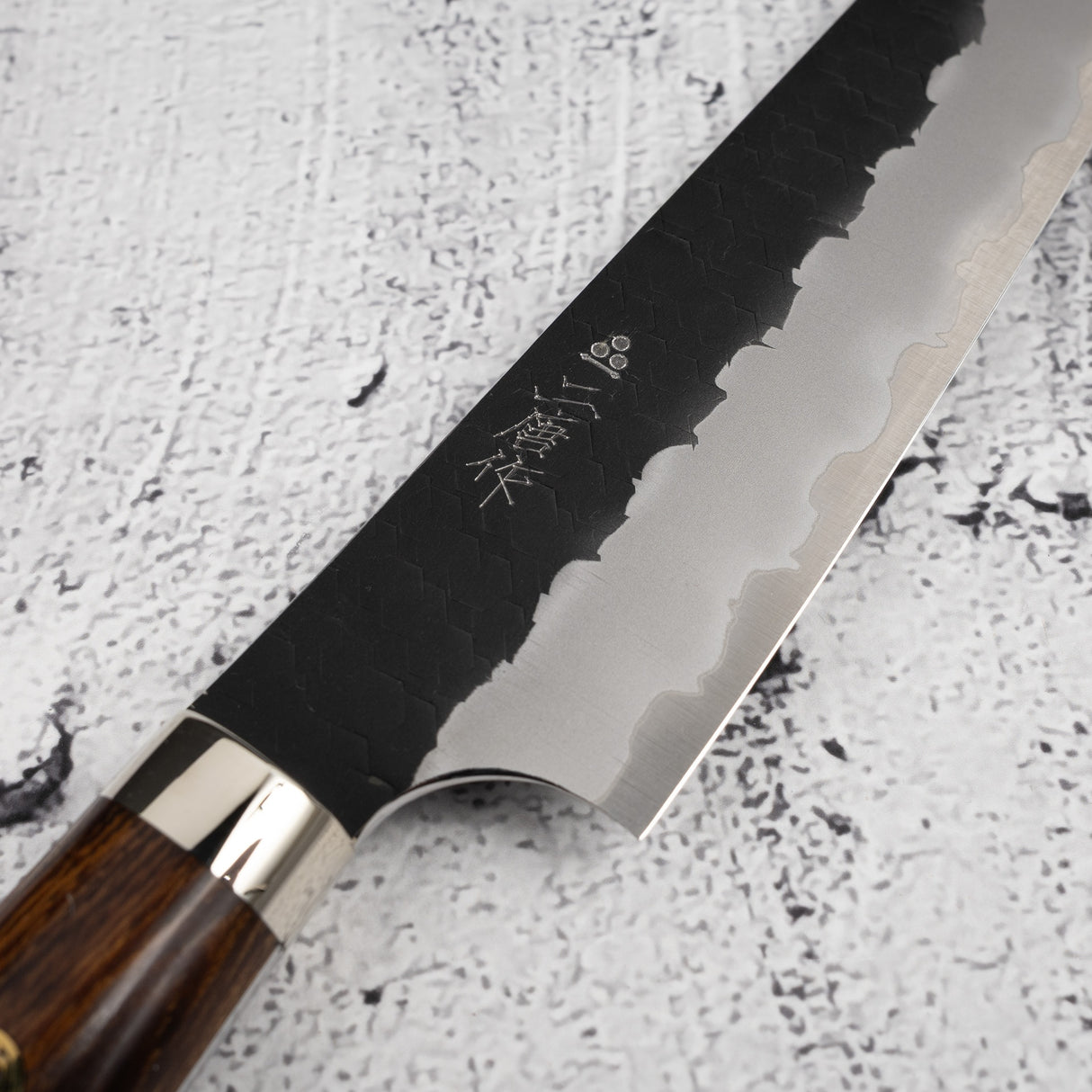 Nigara SG2 Kurouchi Petty 150mm Tsuchime Western Ironwood with Saya