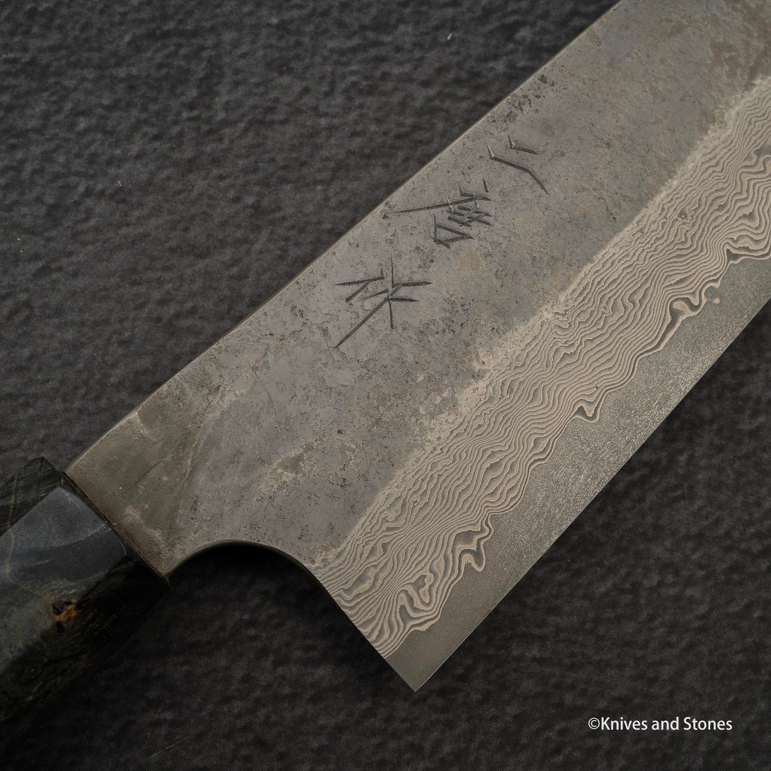 Nigara Ginsan Kurozome Damascus K-tip Gyuto 240mm