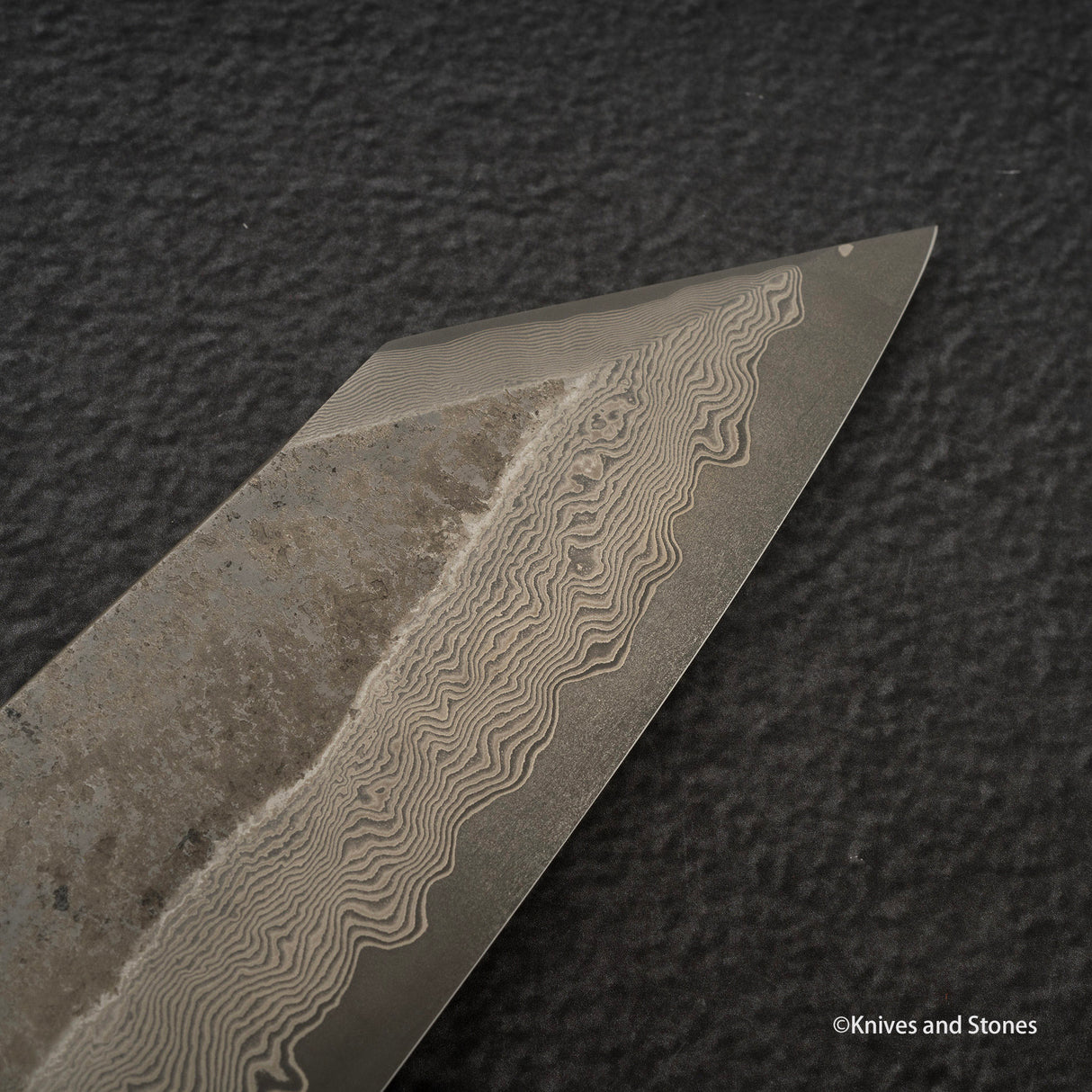 Nigara Ginsan Kurozome Damascus K-tip Gyuto 240mm