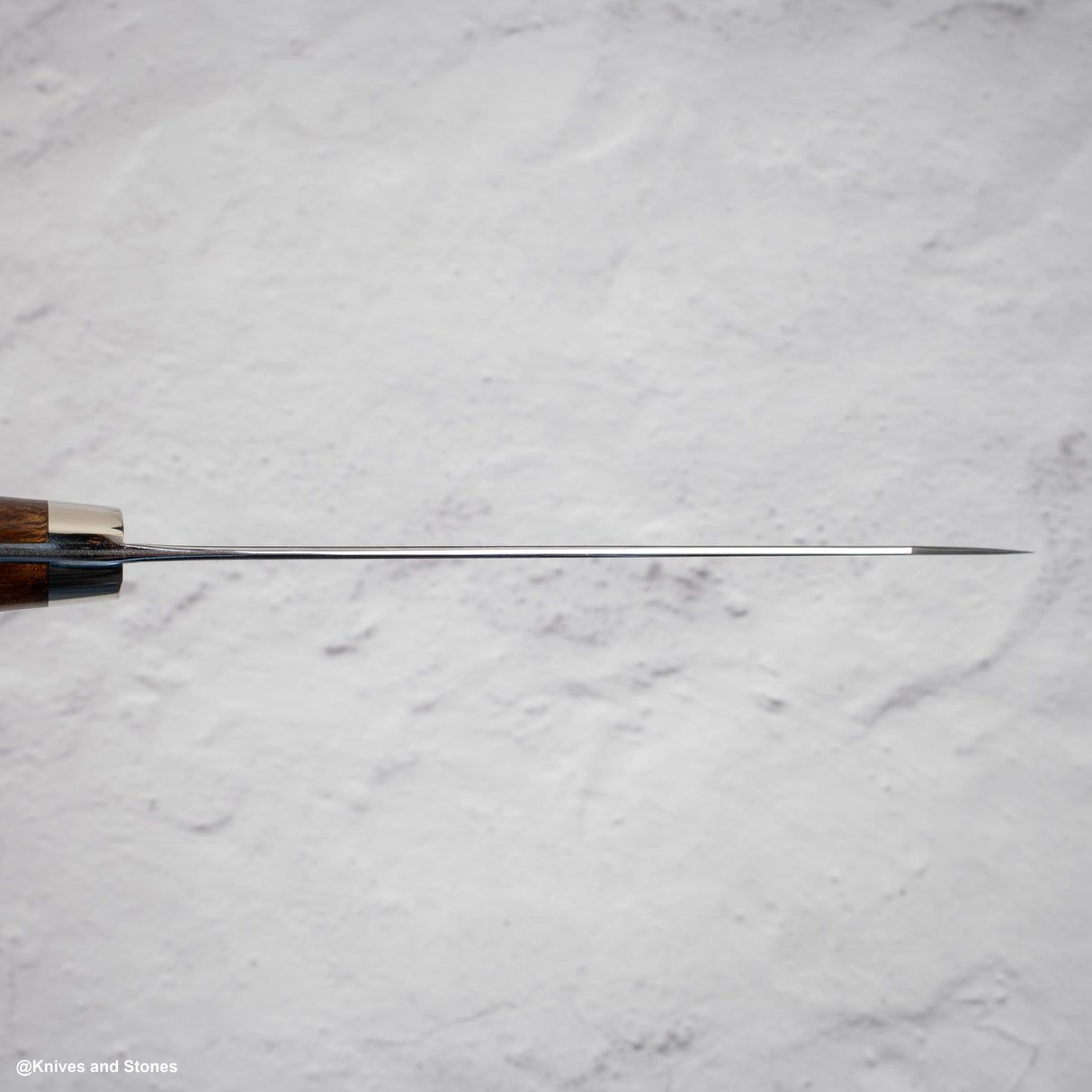 Nigara Anmon (暗紋) SG2 雨滴大馬士革 K-tip 小西部 150mm 鐵木