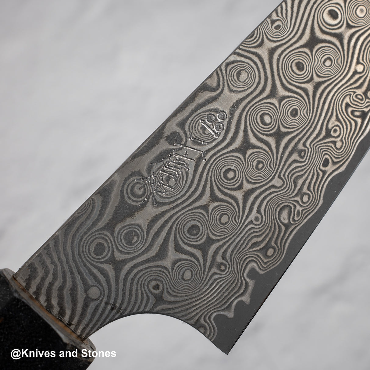 Nigara Anmon SG2 雨滴大馬士革 Petty 120mm 樺木手柄