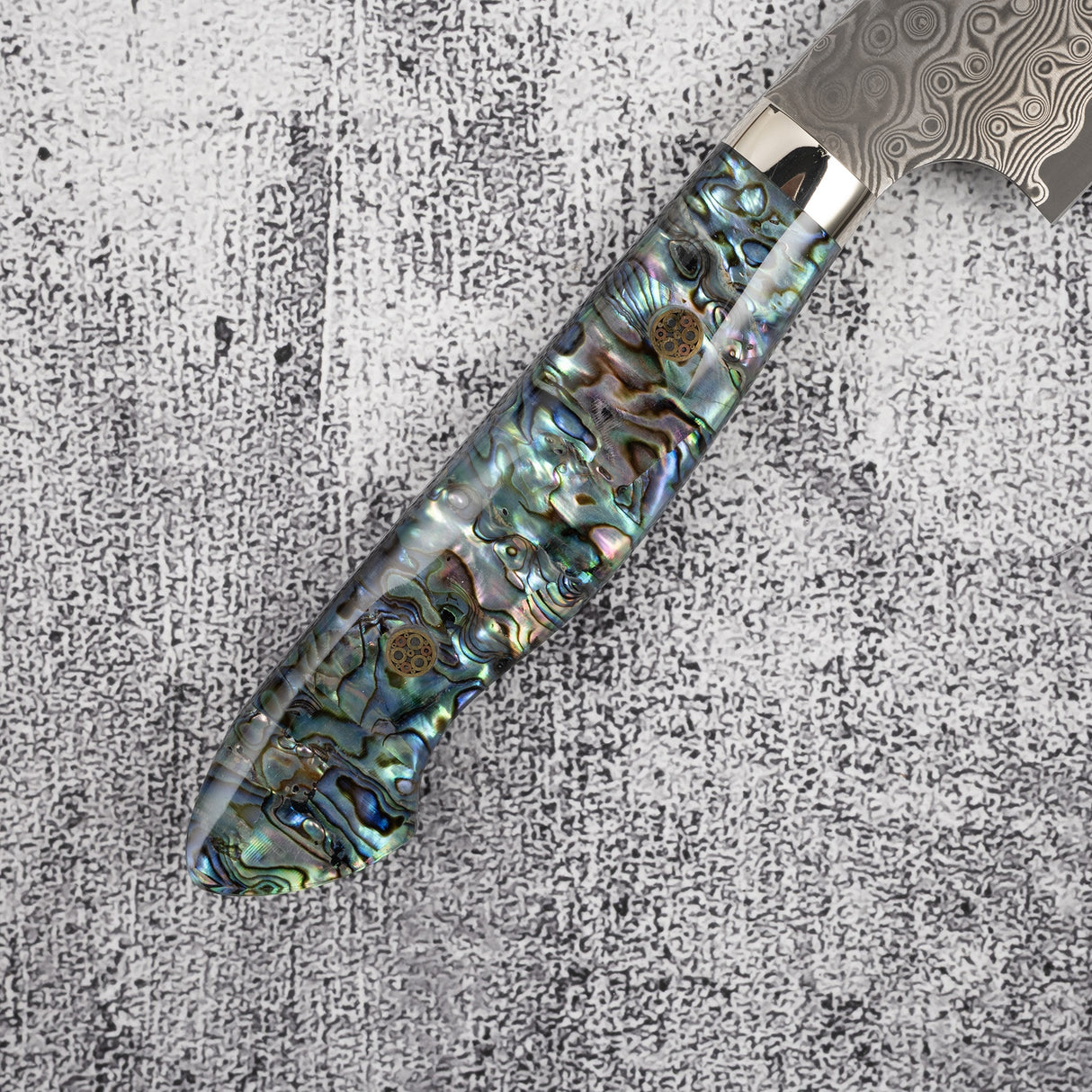 二唐 暗紋 SG2 雨滴大馬士革 魚尾型筋引 270mm 珍珠母 西式柄