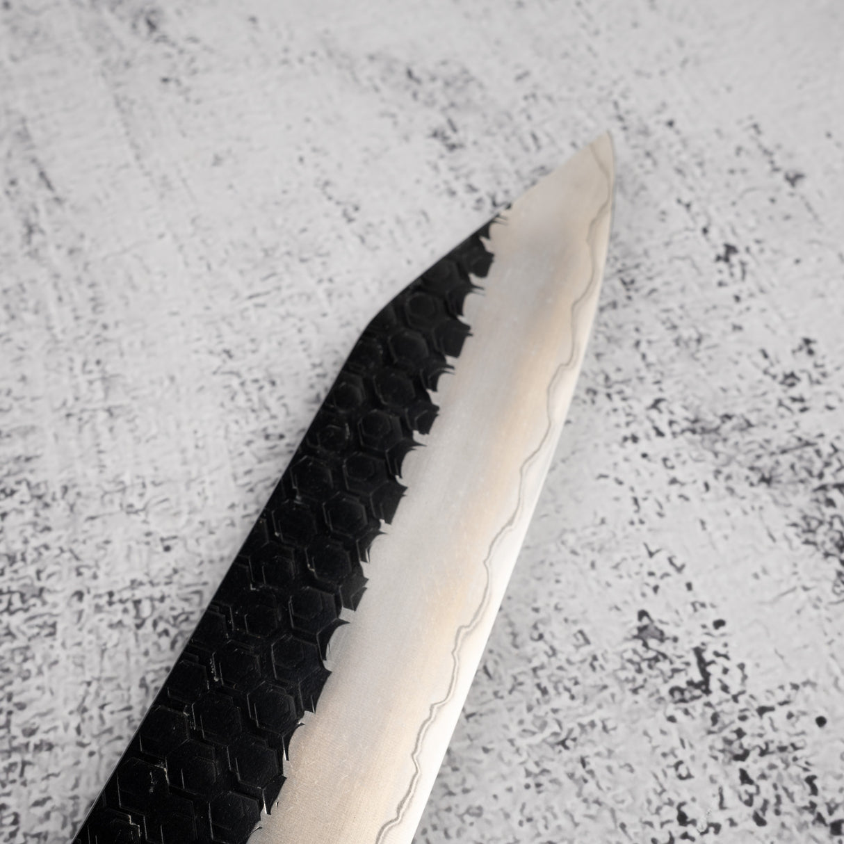 Nigara SG2 K-tip Sujihiki 255mm Tsuchime Kurouchi Amboyna Western