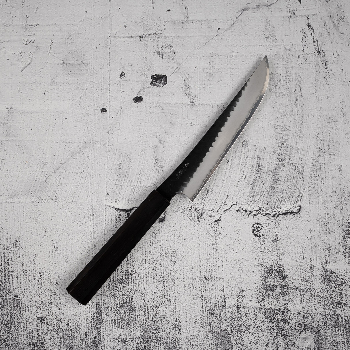 Nigara SG2 KU Butcher 165mm Kurouchi Tsuchme Ebony