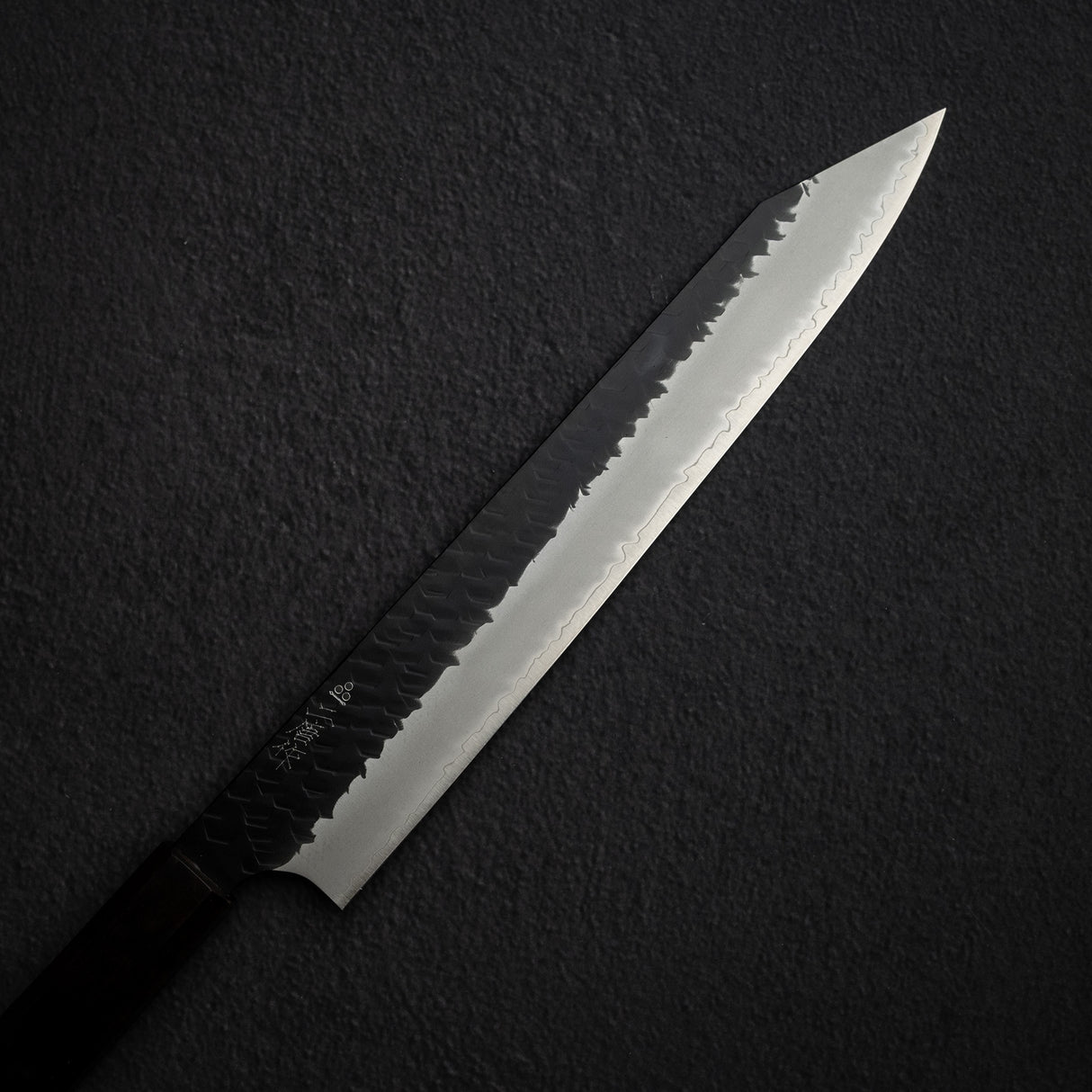 Nigara SG2 Kurouchi Tsuchime K-Tip Sujihiki 255mm Ebony