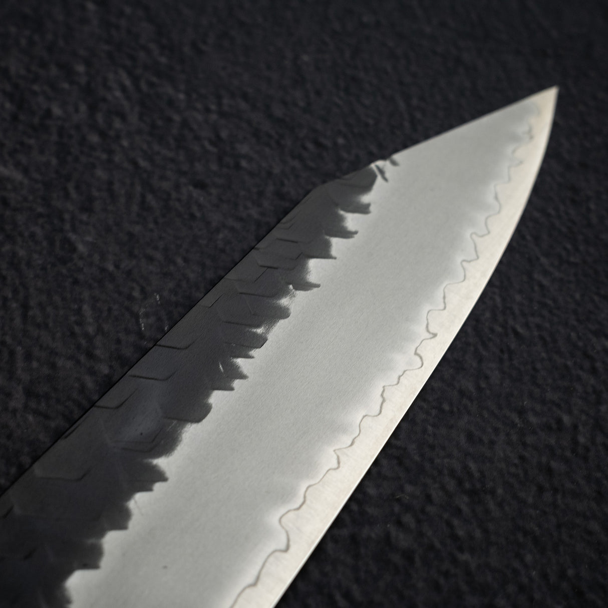 Nigara SG2 Kurouchi Tsuchime K-Tip Sujihiki 255mm Ebony