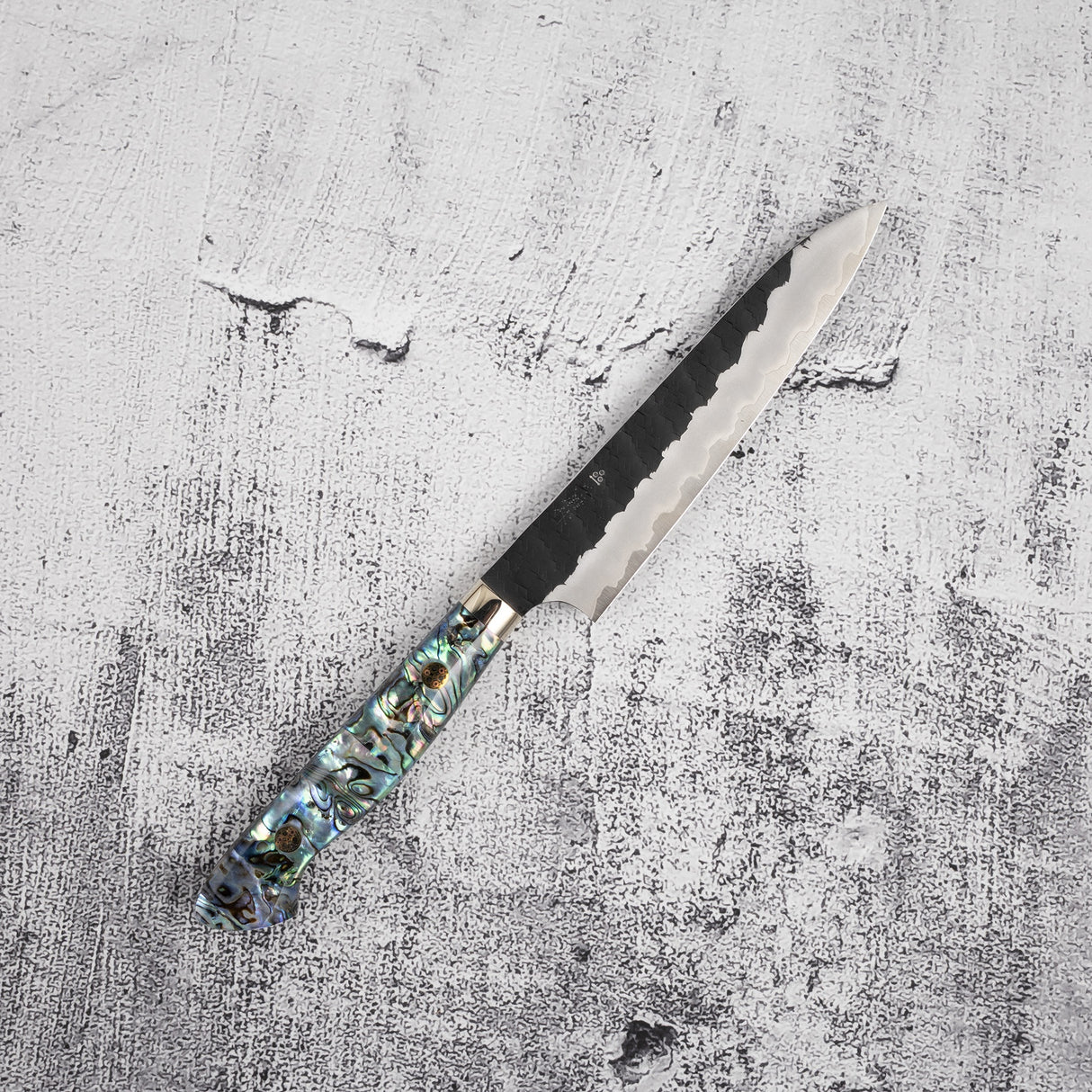 Nigara SG2 Petty 150mm Tsuchime Kurouchi 西洋珍珠母