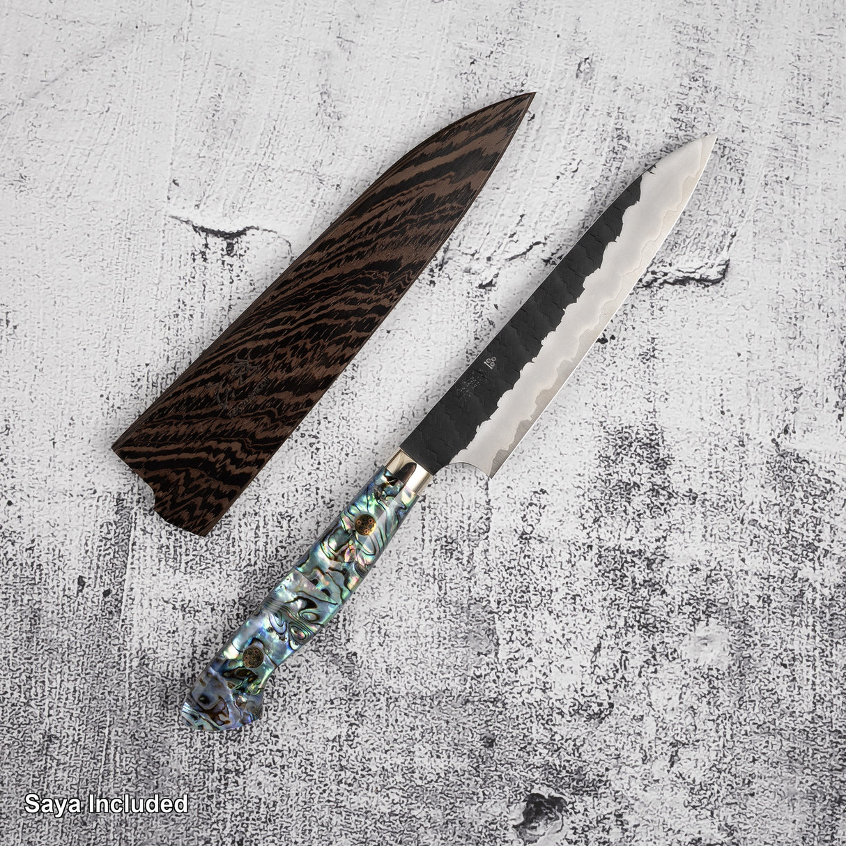 Nigara SG2 Petty 150mm Tsuchime Kurouchi 西洋珍珠母