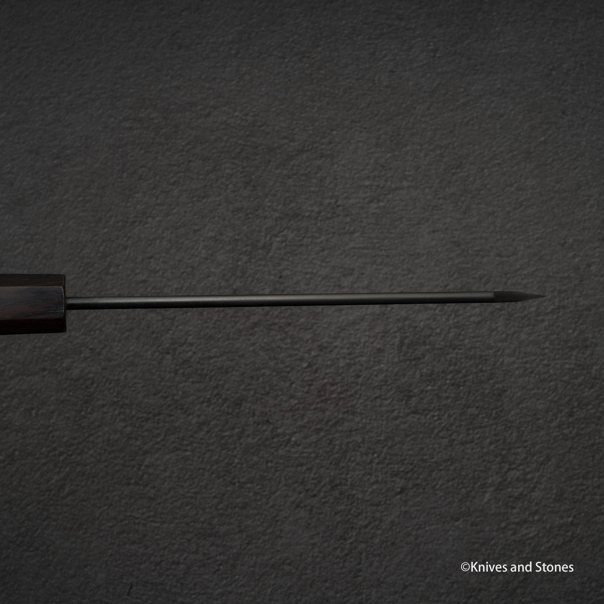 Nigara SG2 KU Double-bevel Honesuki 170mm (Boning Knife) Tsuchime Ebony