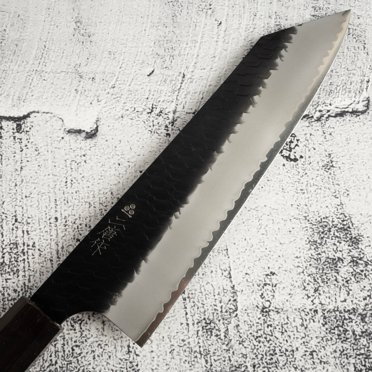 Nigara SG2 Kurouchi Tsuchime K tip Gyuto 210mm