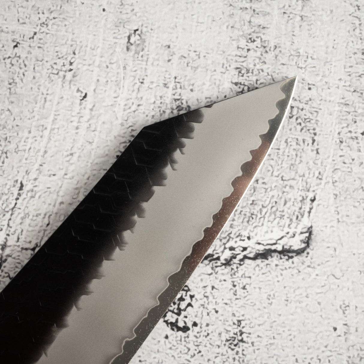 Nigara SG2 Kurouchi Tsuchime K tip Gyuto 210mm