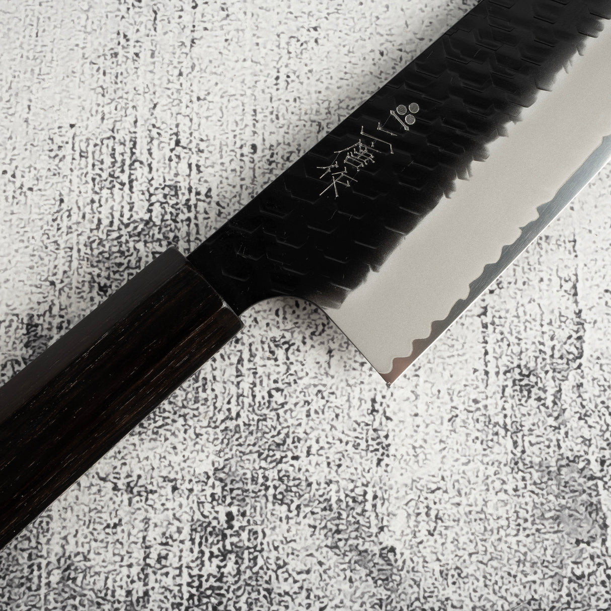 Nigara SG2 Kurouchi Tsuchime K tip Gyuto 240mm