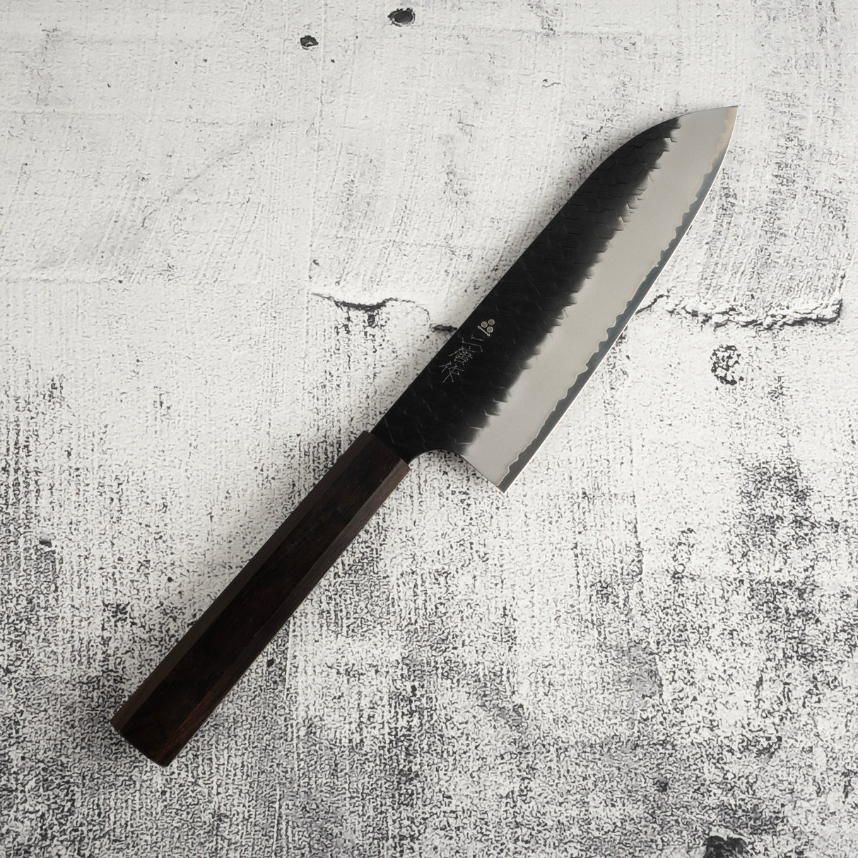 Nigara SG2 Kurouchi Tsuchime Santoku 180mm