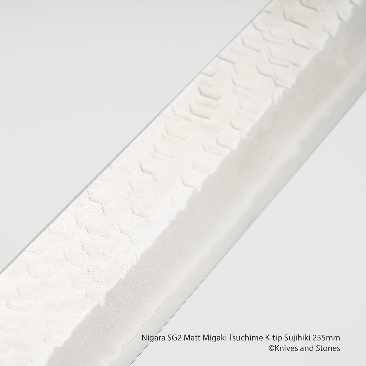 二唐SG2霧面磨槌目K型筋引 255mm