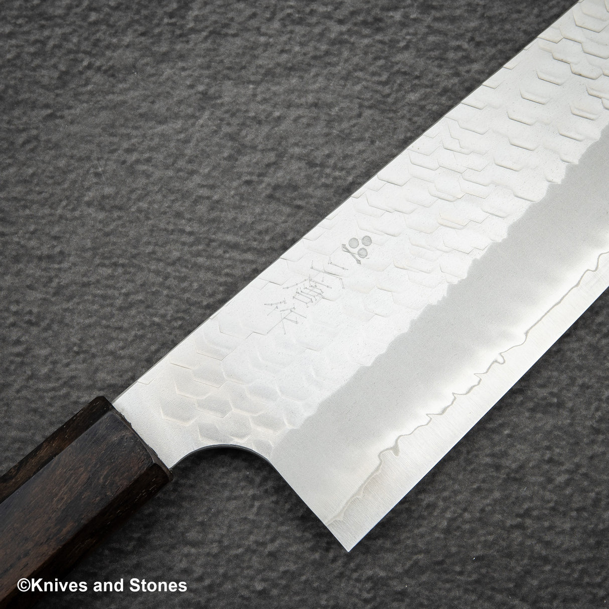 Nigara SG2 Tsuchime Matt Migaki K 尖 Nakiri 180mm 烏木手柄